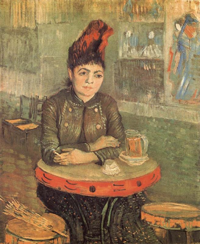 Vincent Van Gogh Agostina Segatori in the Cafe du Tambourin Spain oil painting art
